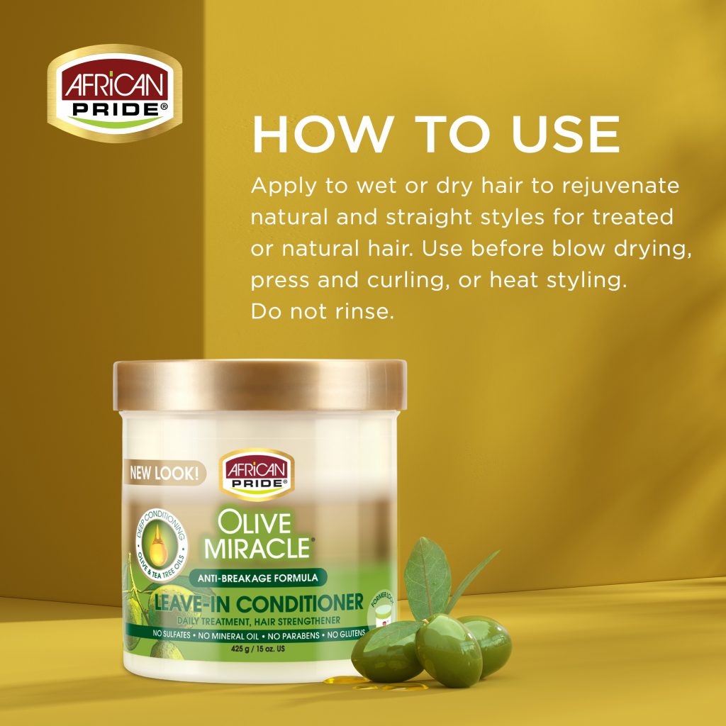 African Pride Olive Miracle crème sans rinçage à l'huile d'olive