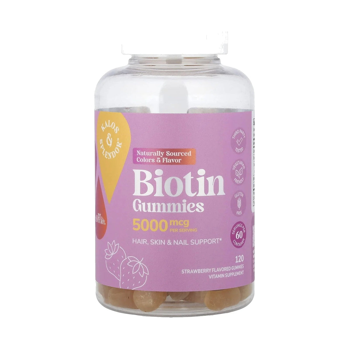 21st Century Biotine en gommes 2 500 mcg 120 gommes