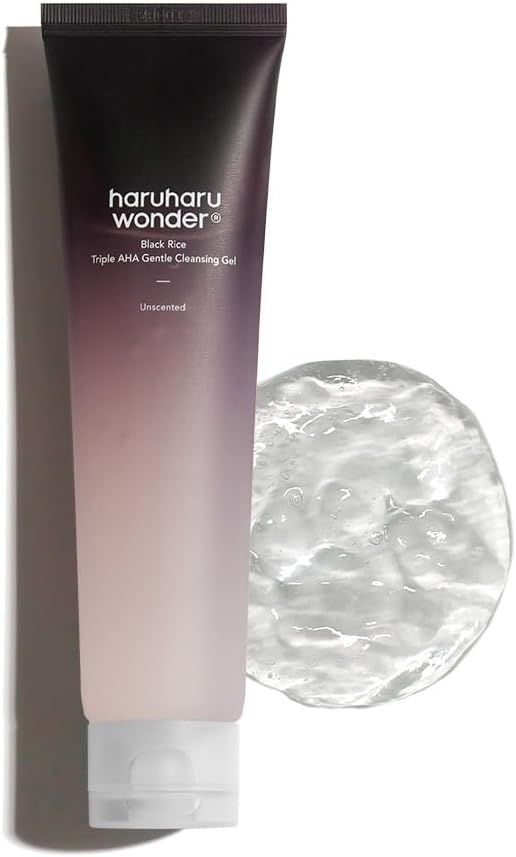 Haruharu Wonder Black Rice gel nettoyant aux 3 AHA, 100 ml · photo 1