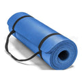 SKY-TOUCH Tapis de Pilates et yoga 10 mm bleu, photo du produit seul sur fond blanc