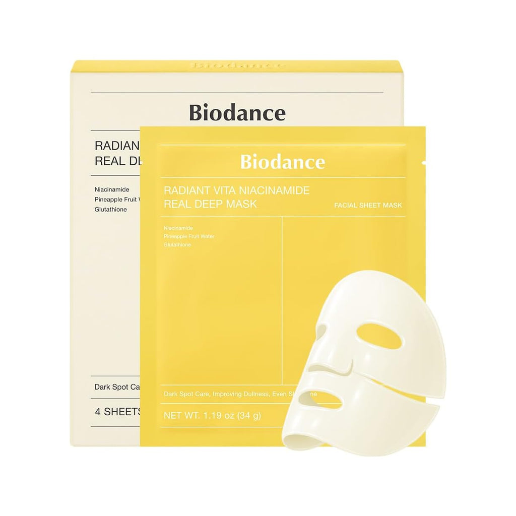 Biodance Radiant Vita C Niacinamide masque de nuit éclat, 4 masques