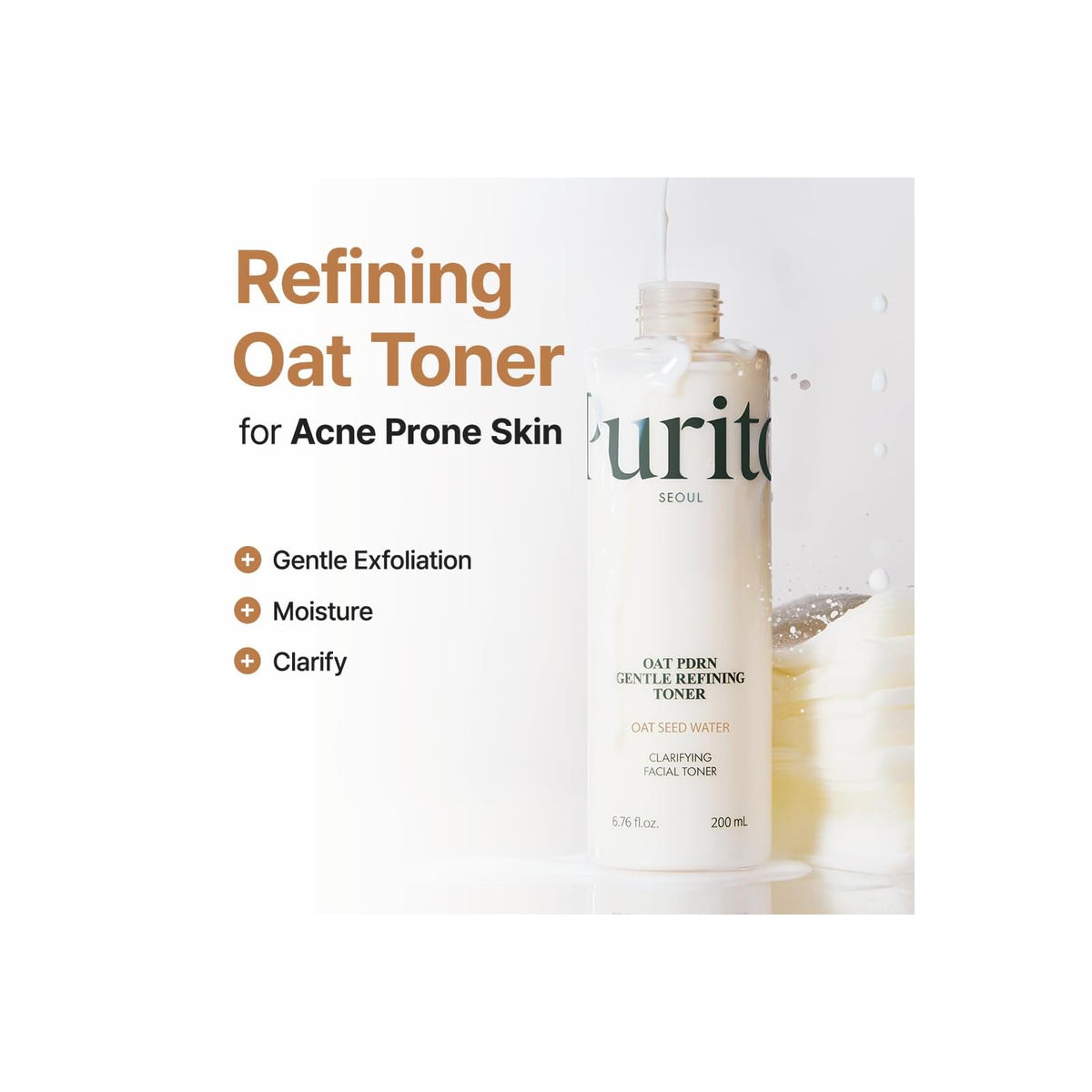 Purito Oat PDRN toner lacté, 200 ml