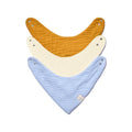 Nintara bavoirs bandana en mousseline de coton bio