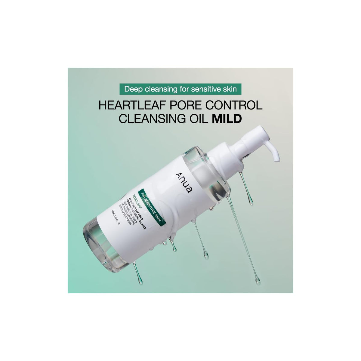 Anua Heartleaf Pore Control huile démaquillante Mild, 200 ml