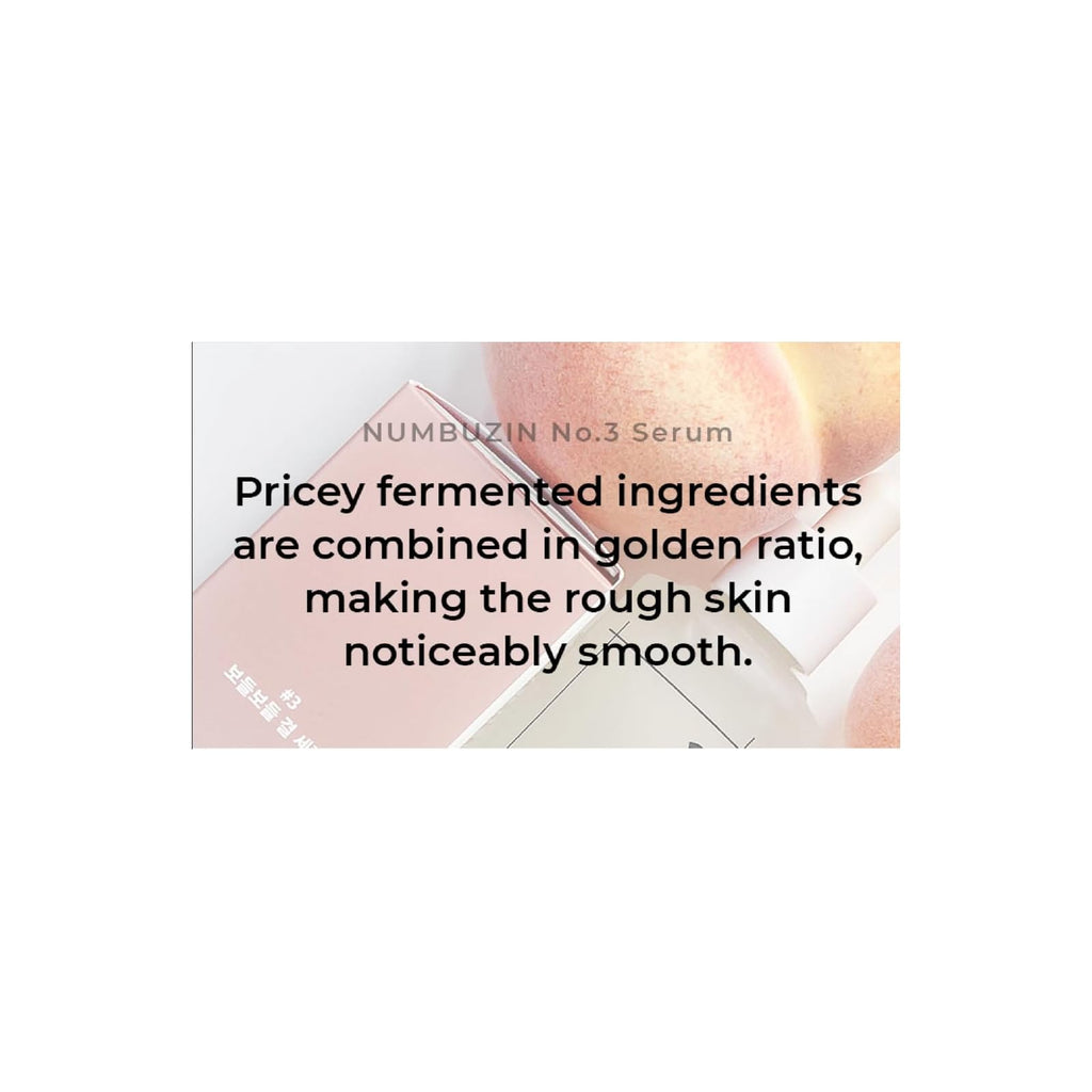 Numbuzin No.3 sérum lissant aux ferments et niacinamide, 50 ml