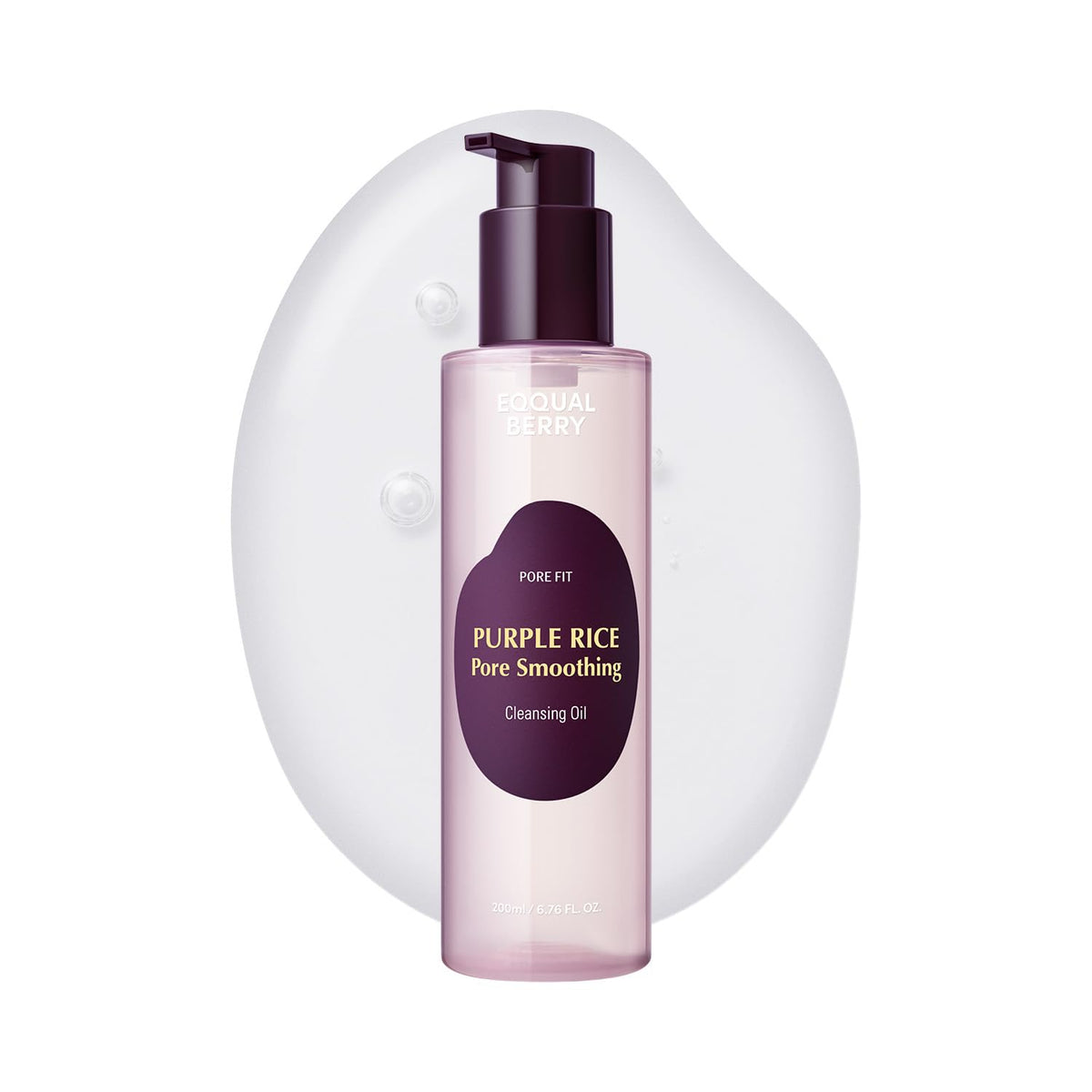 Eqqualberry Purple Rice huile démaquillante pour les pores, 200 ml · photo 1
