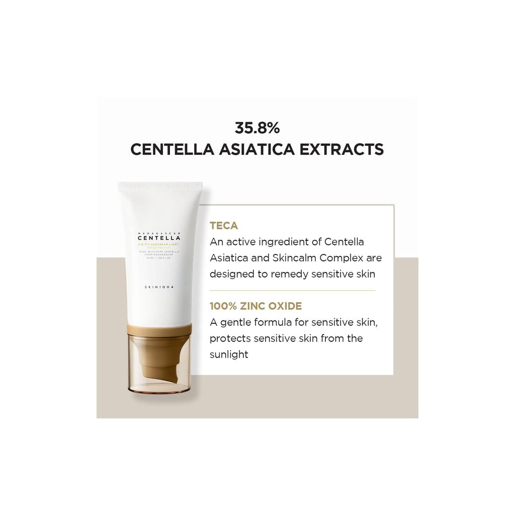SKIN1004 Centella Air-Fit crème solaire légère SPF30 PA++++, 50 ml