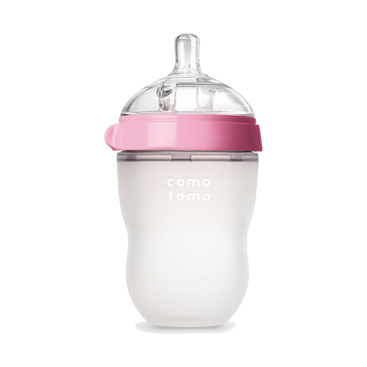 Comotomo biberon silicone souple 250 ml, rose