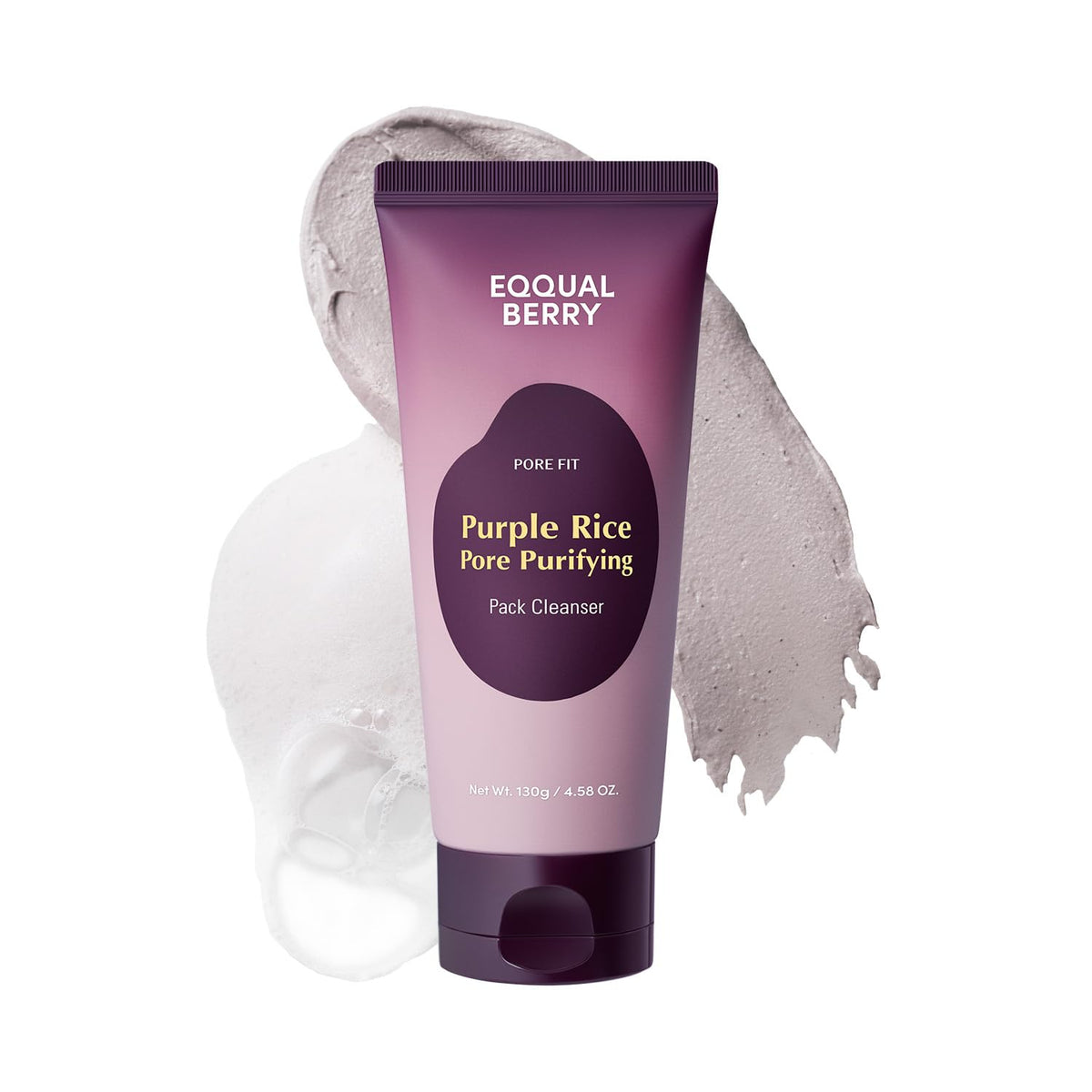 Eqqualberry Purple Rice masque argile et nettoyant moussant, 130 g · photo 1