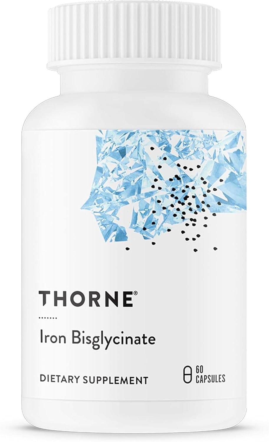 Thorne fer bisglycinate 25 mg, 60 gélules