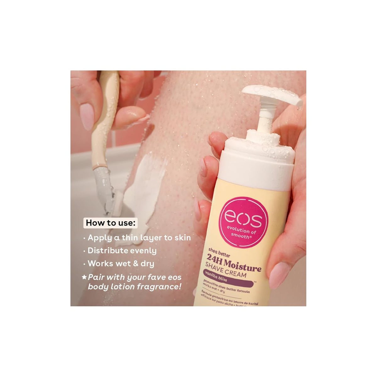 eos Shea Better crème de rasage Vanilla Bliss 207 ml