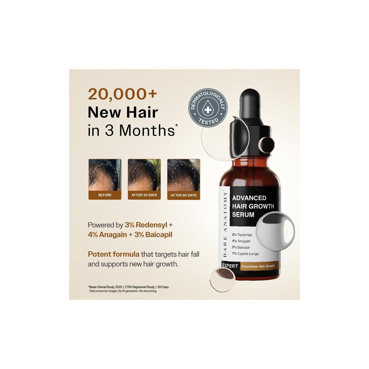 Bare Anatomy Advanced sérum anti-chute pour le cuir chevelu 30 ml