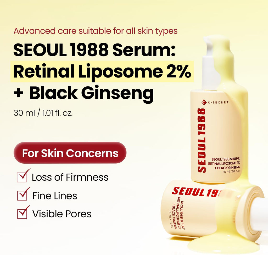K-Secret Seoul 1988 sérum rétinal 2 % et ginseng noir, 30 ml · photo 3