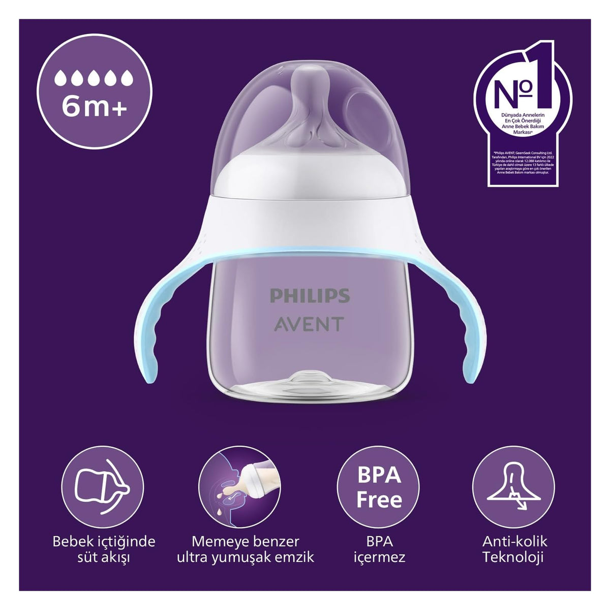 Philips Avent tasse d'apprentissage à bec souple