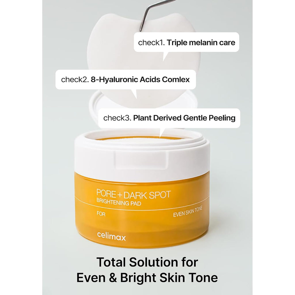 Celimax Pore + Dark Spot disques éclat anti-taches, 40 disques