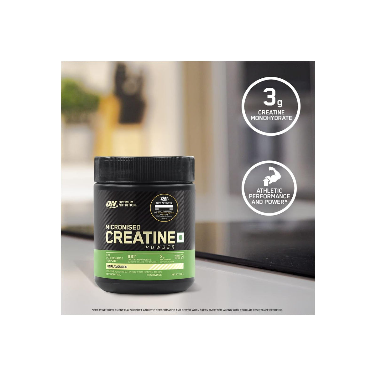 Optimum Nutrition créatine monohydrate micronisée