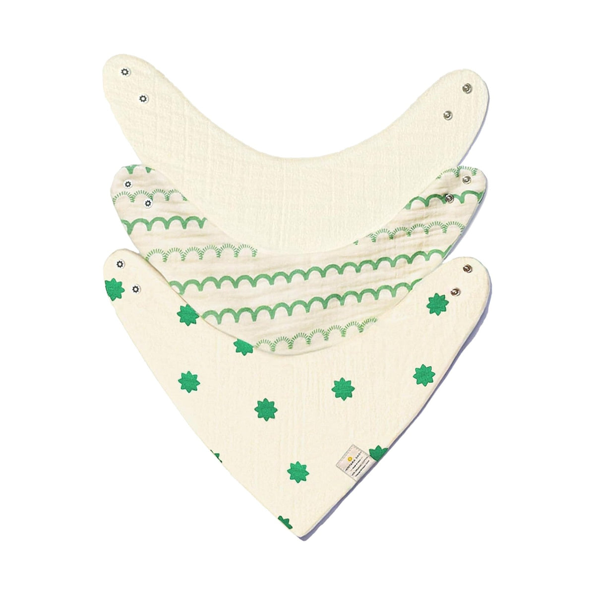 Nintara bavoirs bandana en mousseline de coton bio