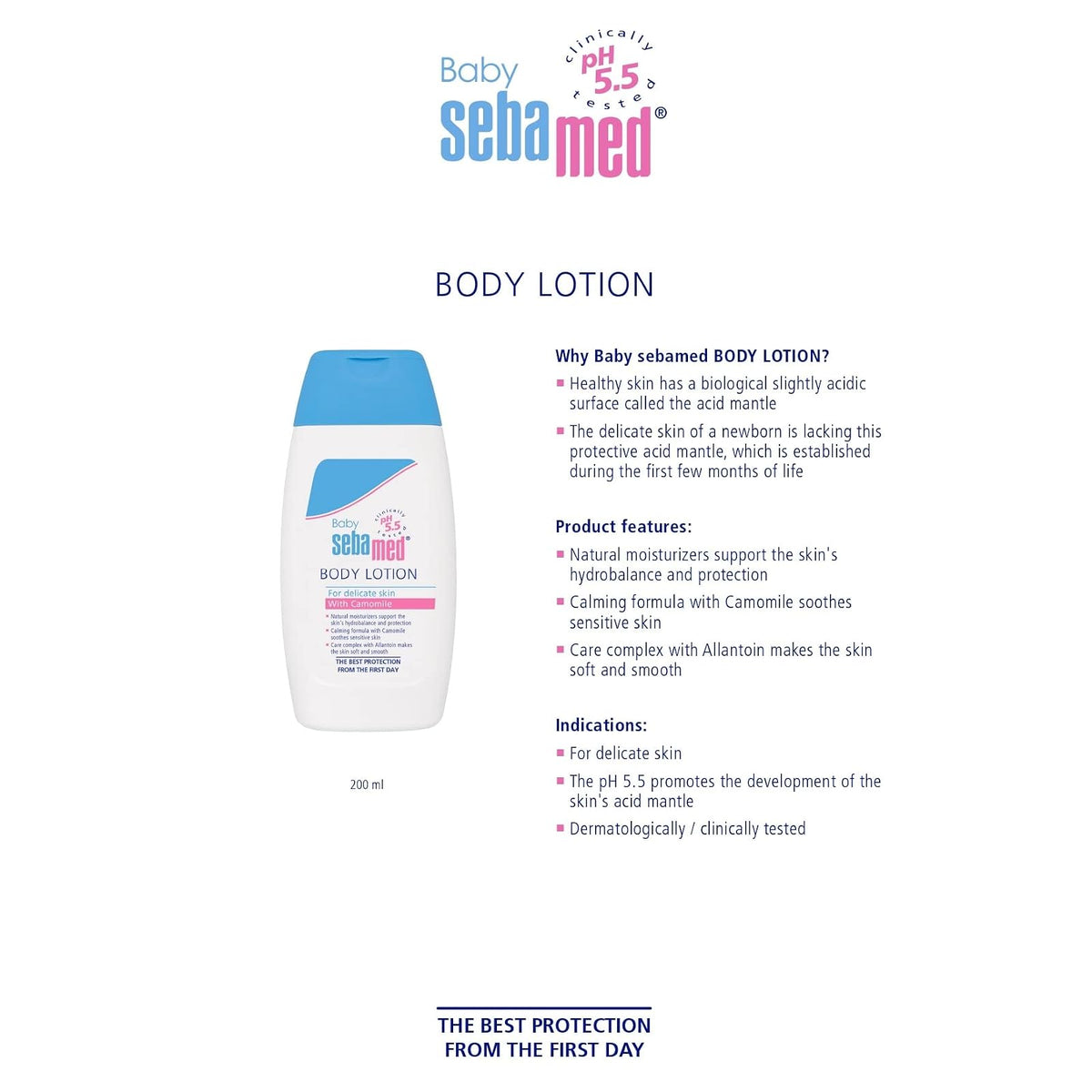 Sebamed Baby lotion pour bébé 400 ml