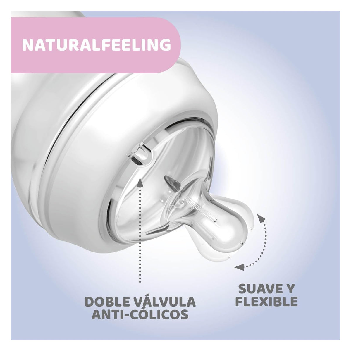 Chicco Naturalfeeling biberon tétine silicone