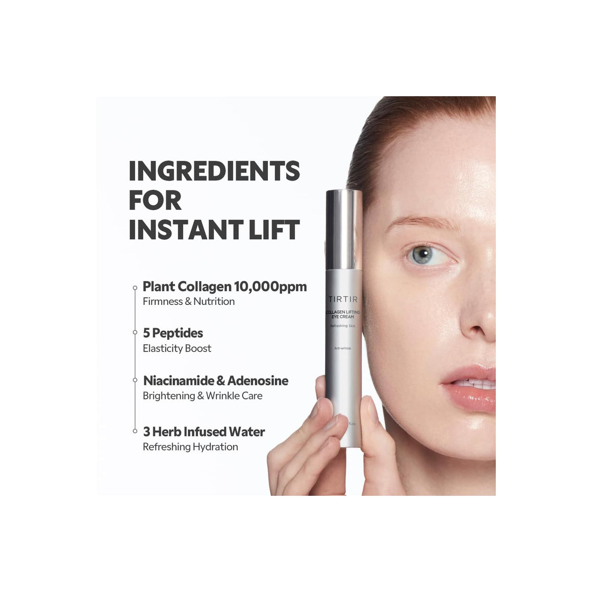 Tirtir Collagen Lifting crème contour des yeux roller, 15 ml