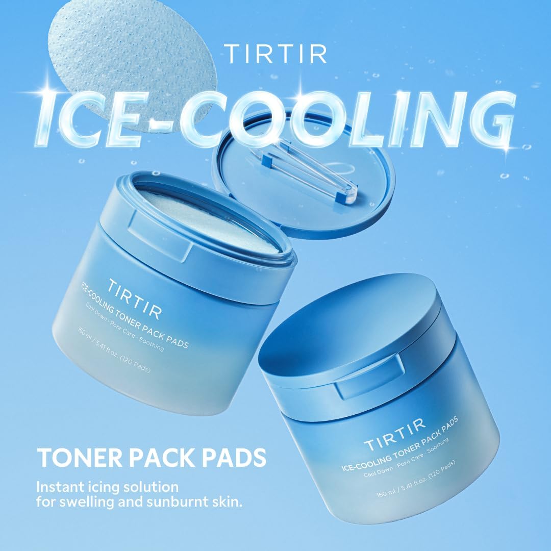 TIRTIR Ice-Cooling disques toner rafraîchissants, 120 disques
