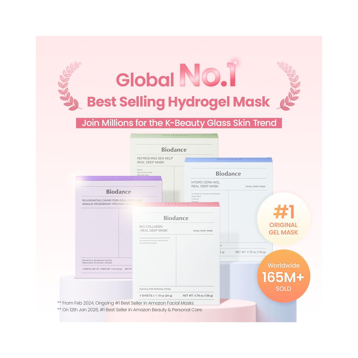 Biodance Bio-Collagen Real Deep masque de nuit, 4 masques