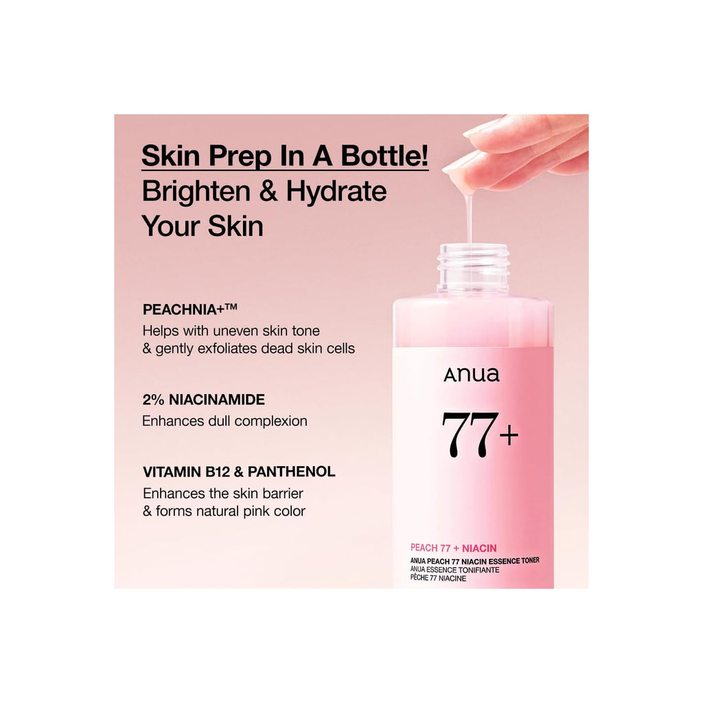 Anua Peach 77 % Niacin Essence toner, 250 ml