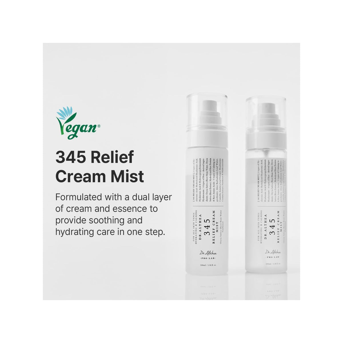 Dr.Althea 345 Relief brume crème apaisante, 60 ml