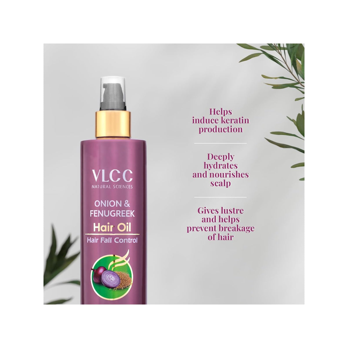 VLCC huile oignon et fenugrec anti-chute 200 ml