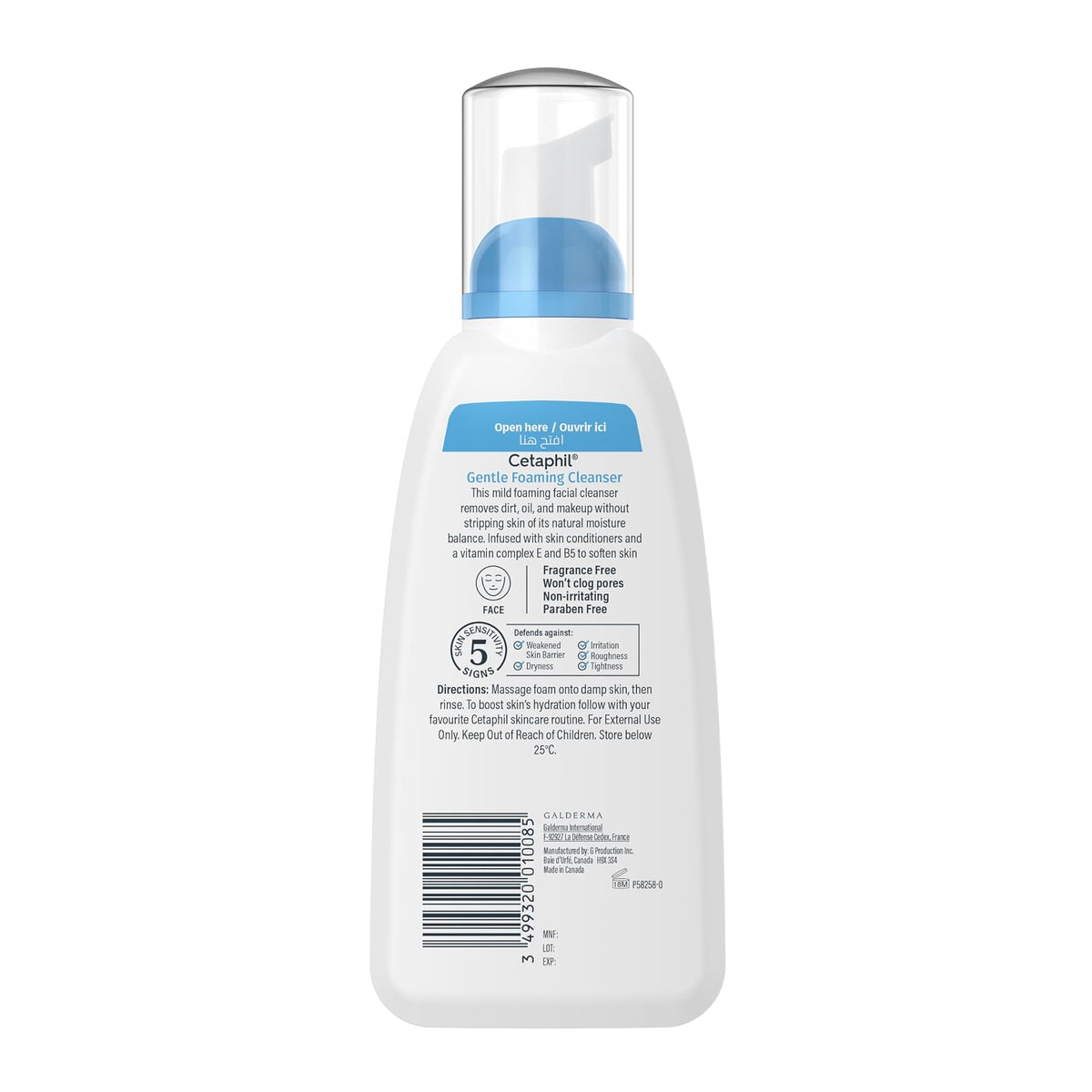 Cetaphil mousse nettoyante douce 237 ml