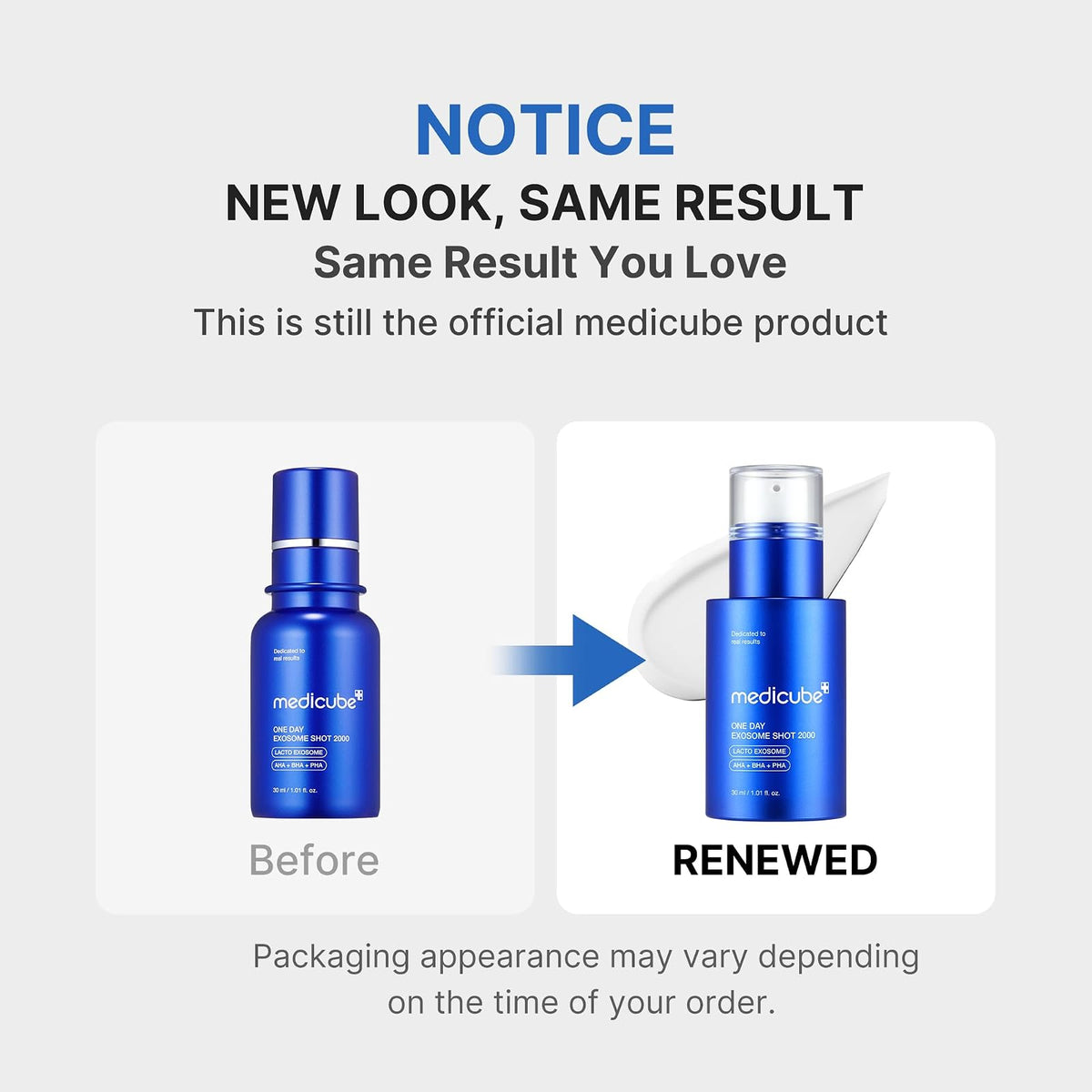 Medicube One Day Exosome Shot Pore ampoule 7500, 30 ml