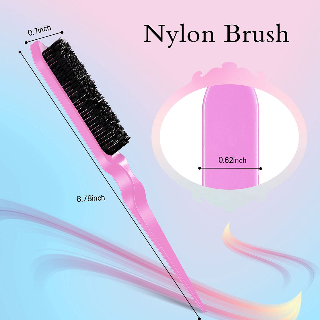 Set de 3 : brosse plaquante, brosse à bords et peigne à queue