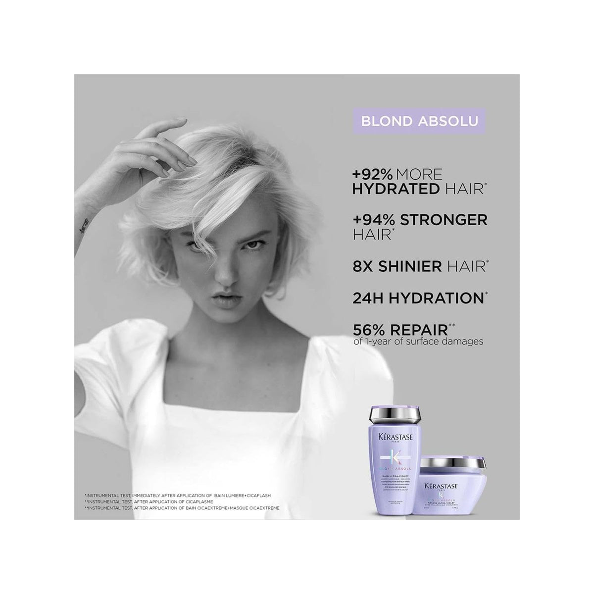 Kérastase Blond Absolu Ultra-Violet shampooing violet anti-reflets jaunes 250 ml