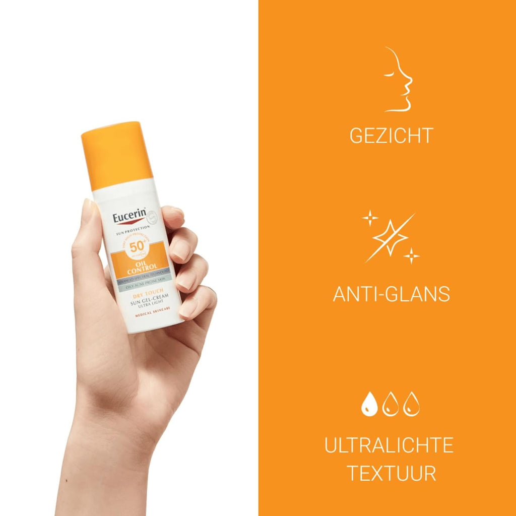 Eucerin Sun Oil Control gel-crème toucher sec SPF 50+ 50 ml