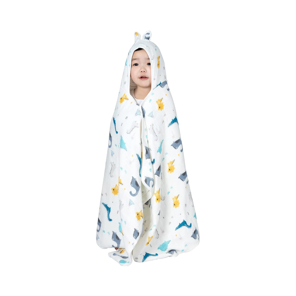 Remass serviette de bain à capuche en mousseline de coton