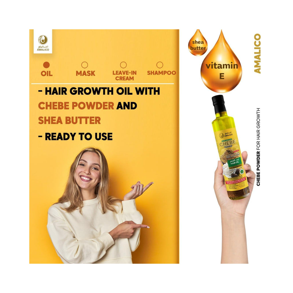 Amalico huile de chébé et beurre de karité 130 ml