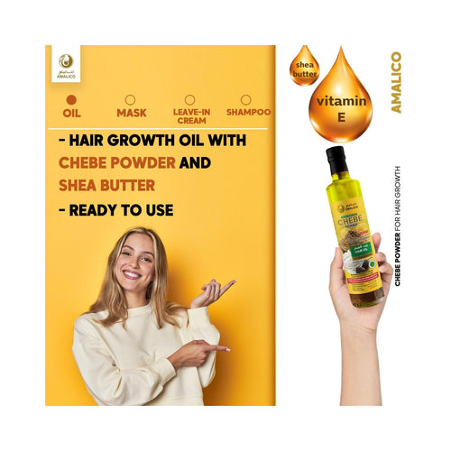 Amalico huile de chébé et beurre de karité 130 ml