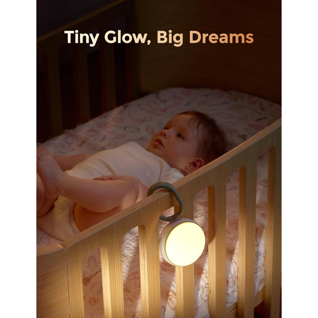 Momcozy machine à bruit blanc portable avec veilleuse, 20 sons apaisants