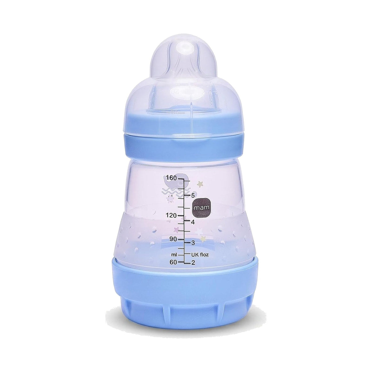 MAM Easy Start biberon anti-colique 160 ml (débit 1) / Bleu