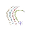 Attache-tétine en silicone à perles, lot multicolore