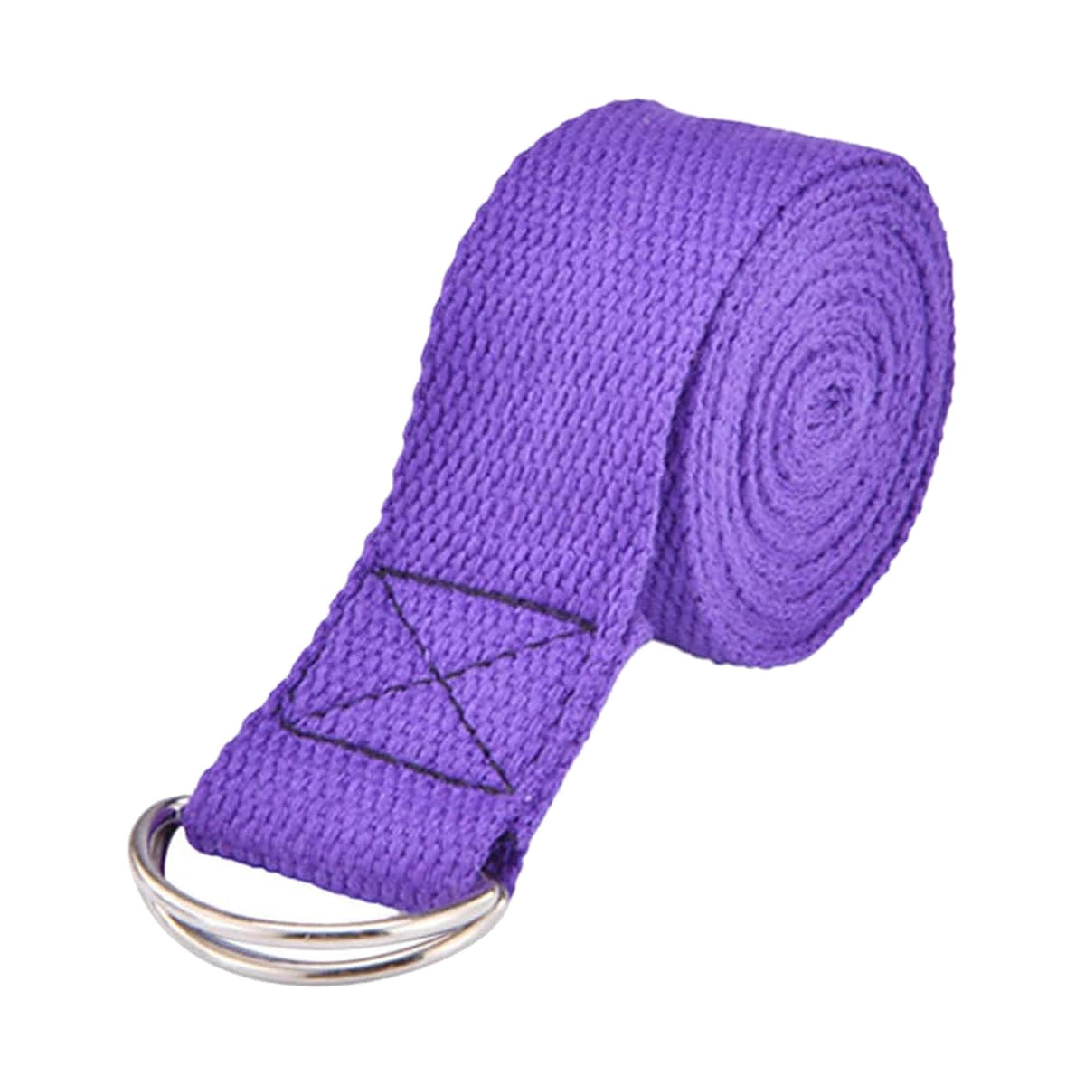 Sangle de yoga et Pilates en coton, boucle en D