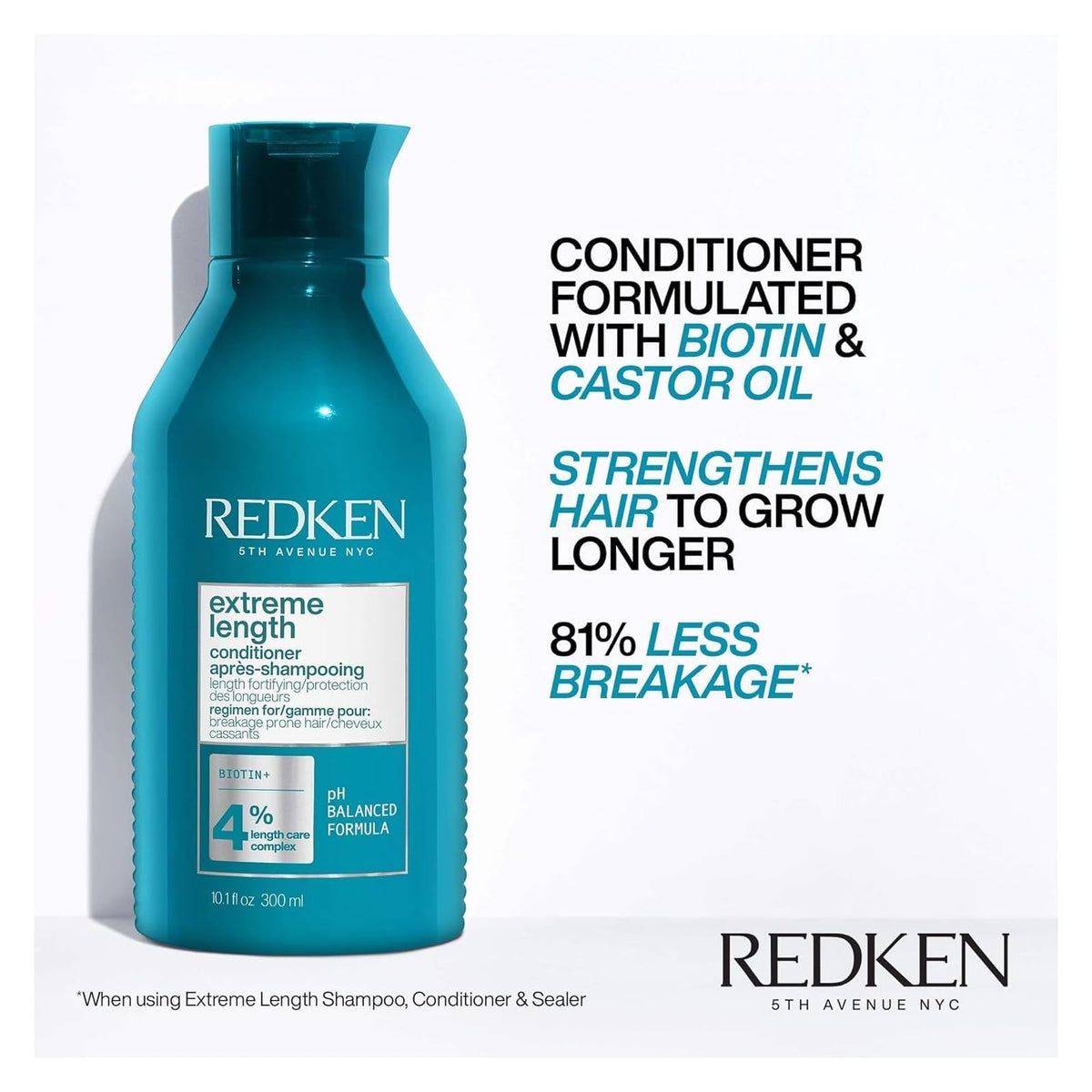 Redken Extreme Length après-shampooing à la biotine 300 ml