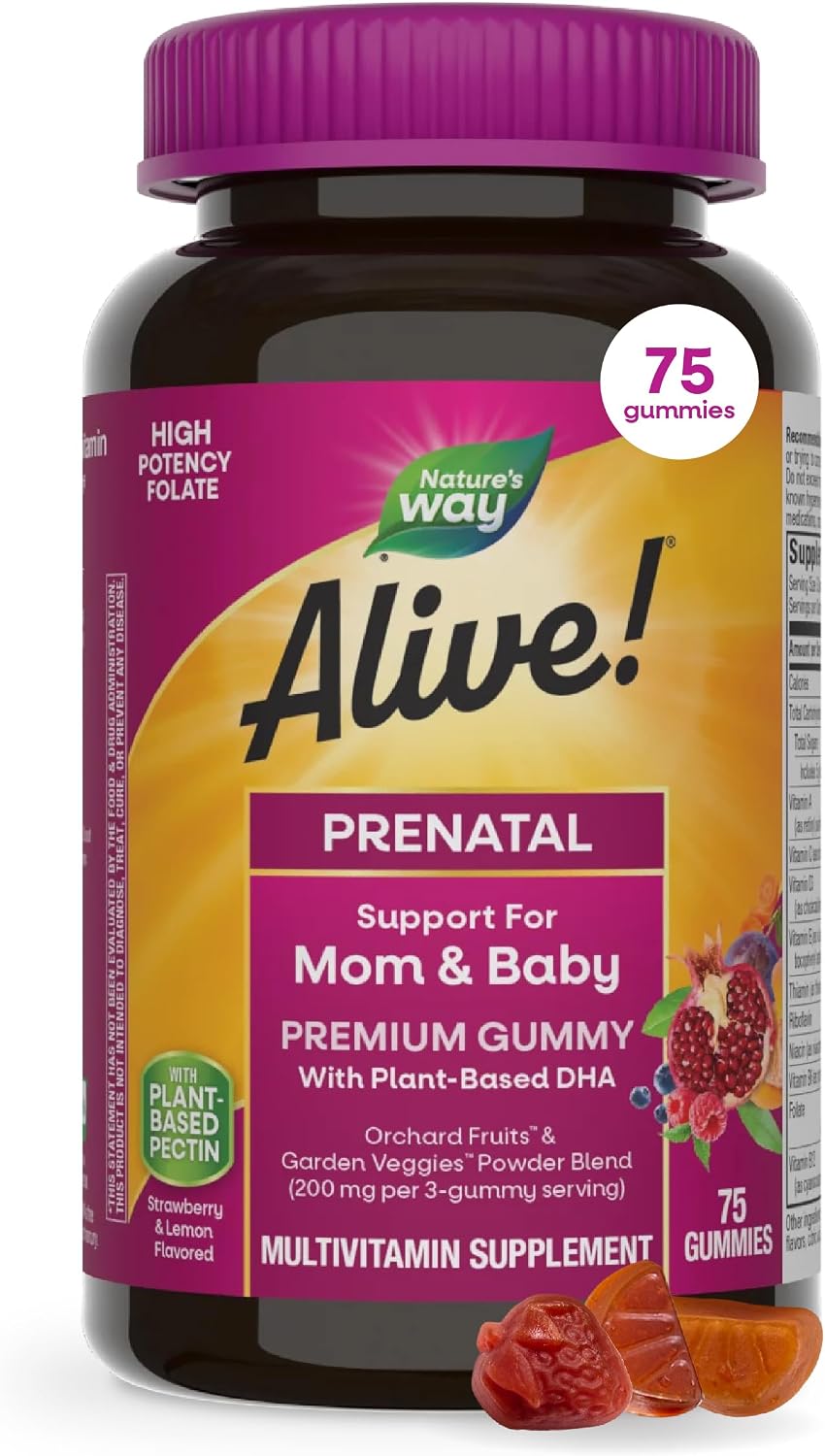 Nature's Way Alive! prénatales en gommes, 75 gommes