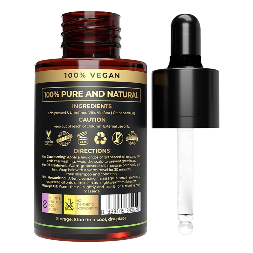 The Organic Forest huile de pépins de raisin bio 30 ml