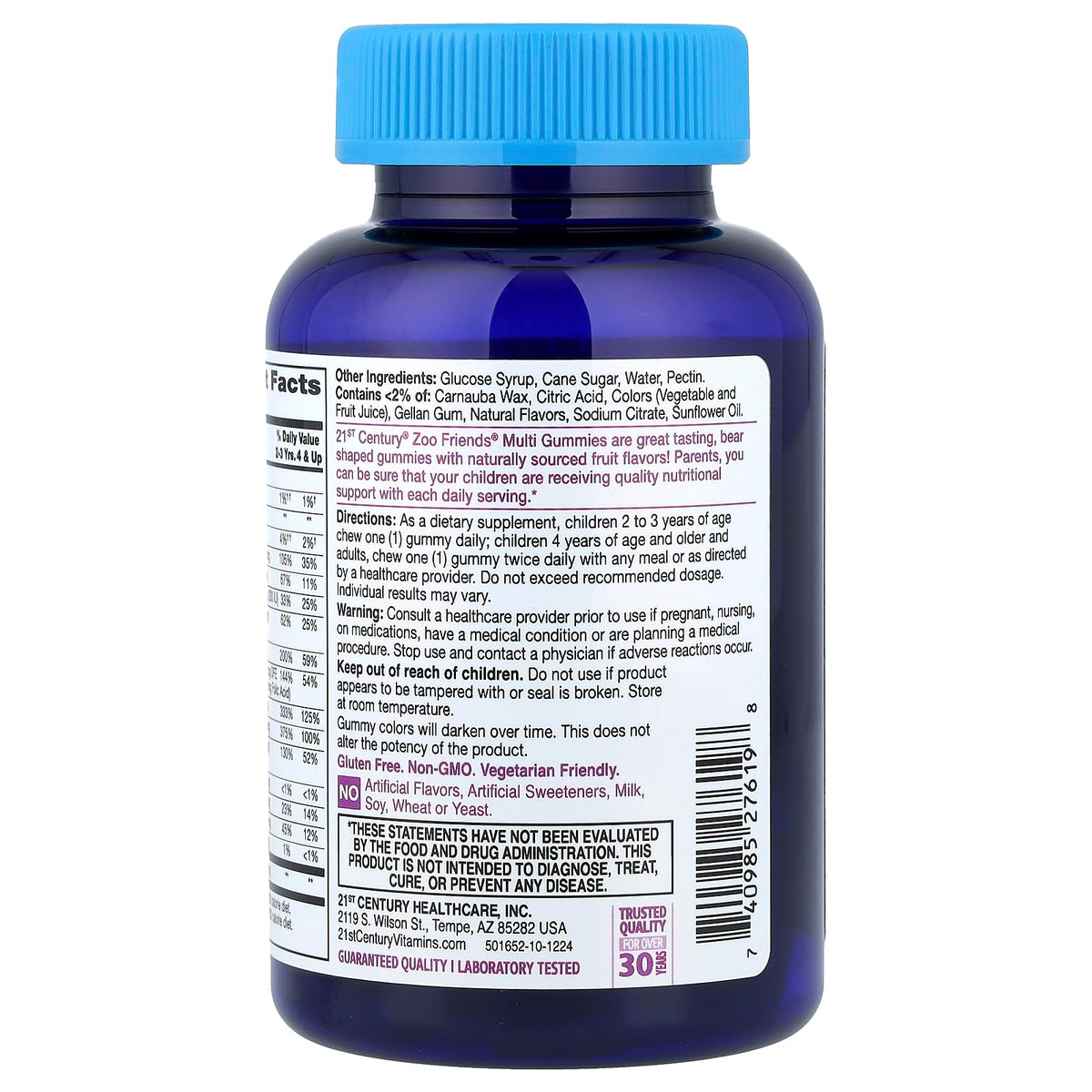21st Century Zoo Friends multivitamines en gommes, 60 gommes