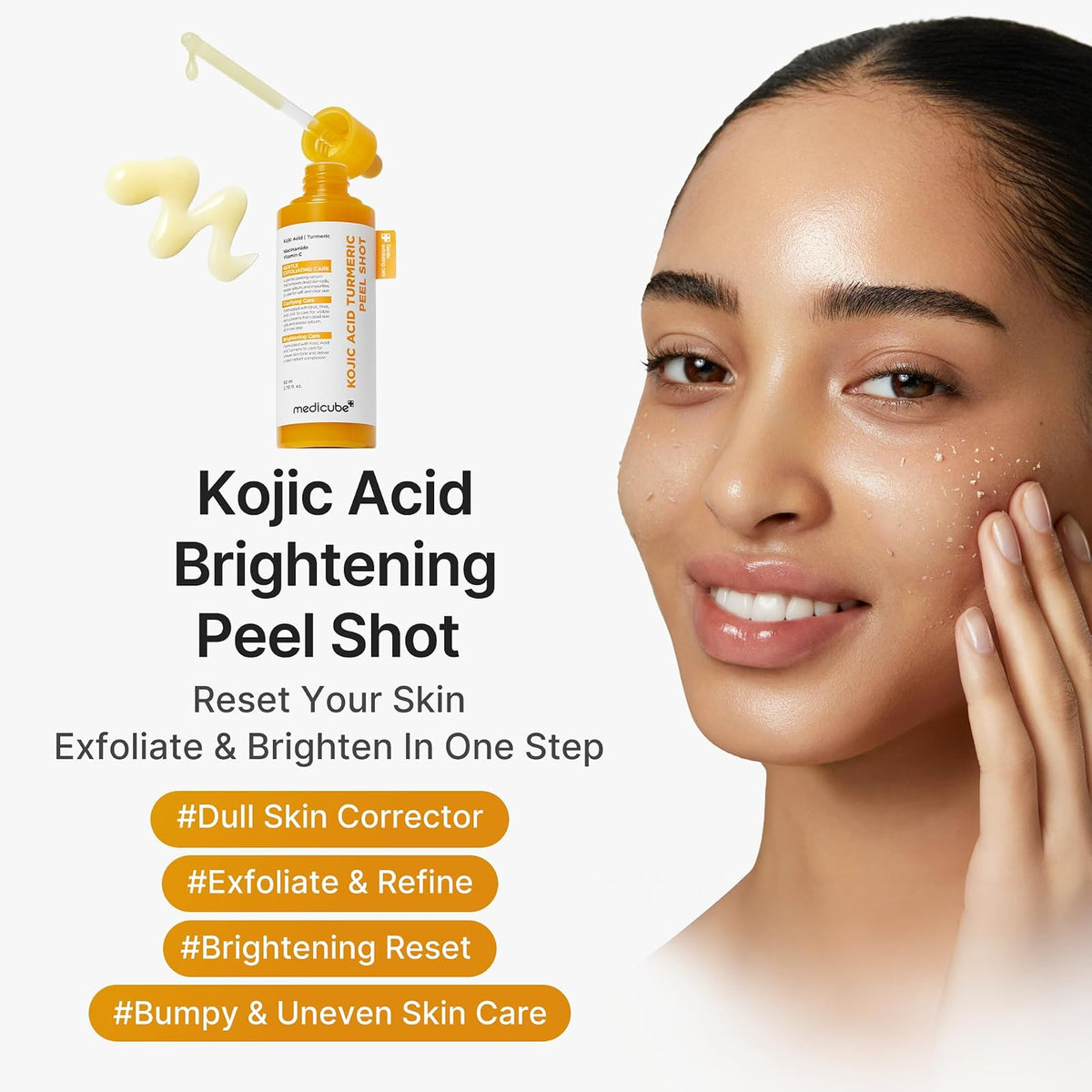 Medicube Kojic Acid Turmeric peeling corps à rincer, 280 ml