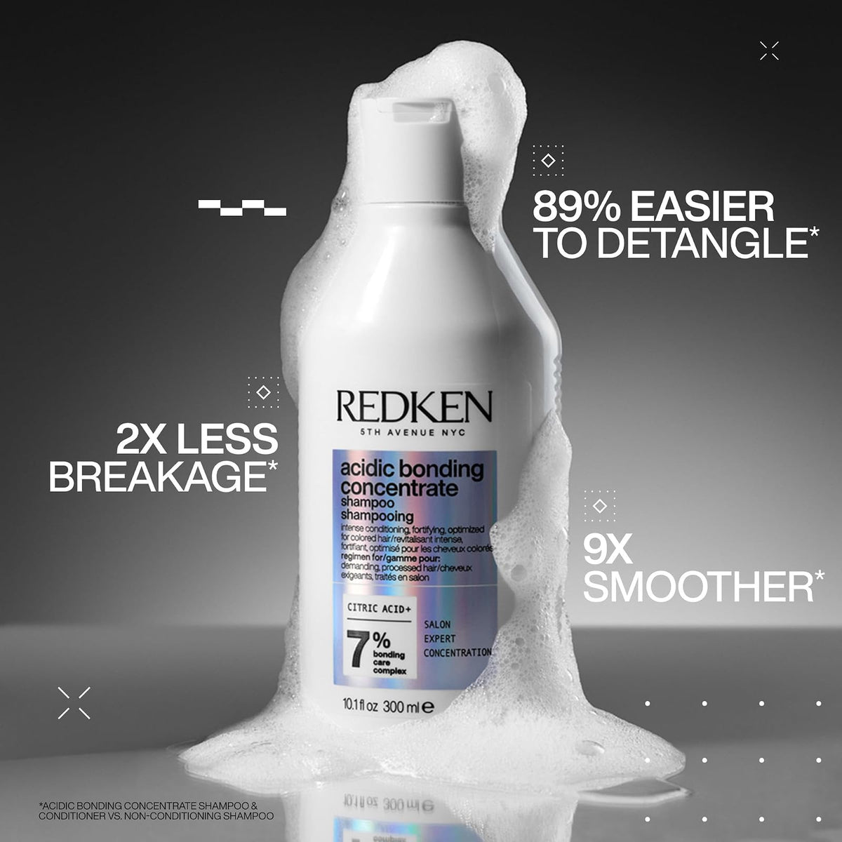 Redken Acidic Bonding Concentrate shampooing sans sulfates 300 ml