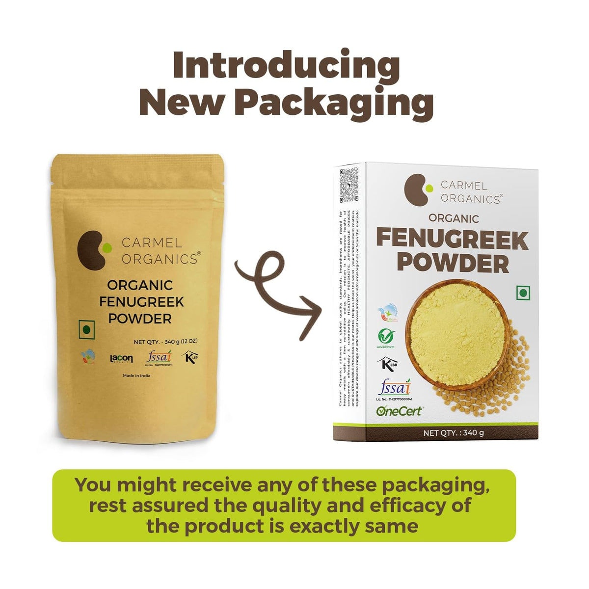 Carmel Organics poudre de fenugrec bio 340 g