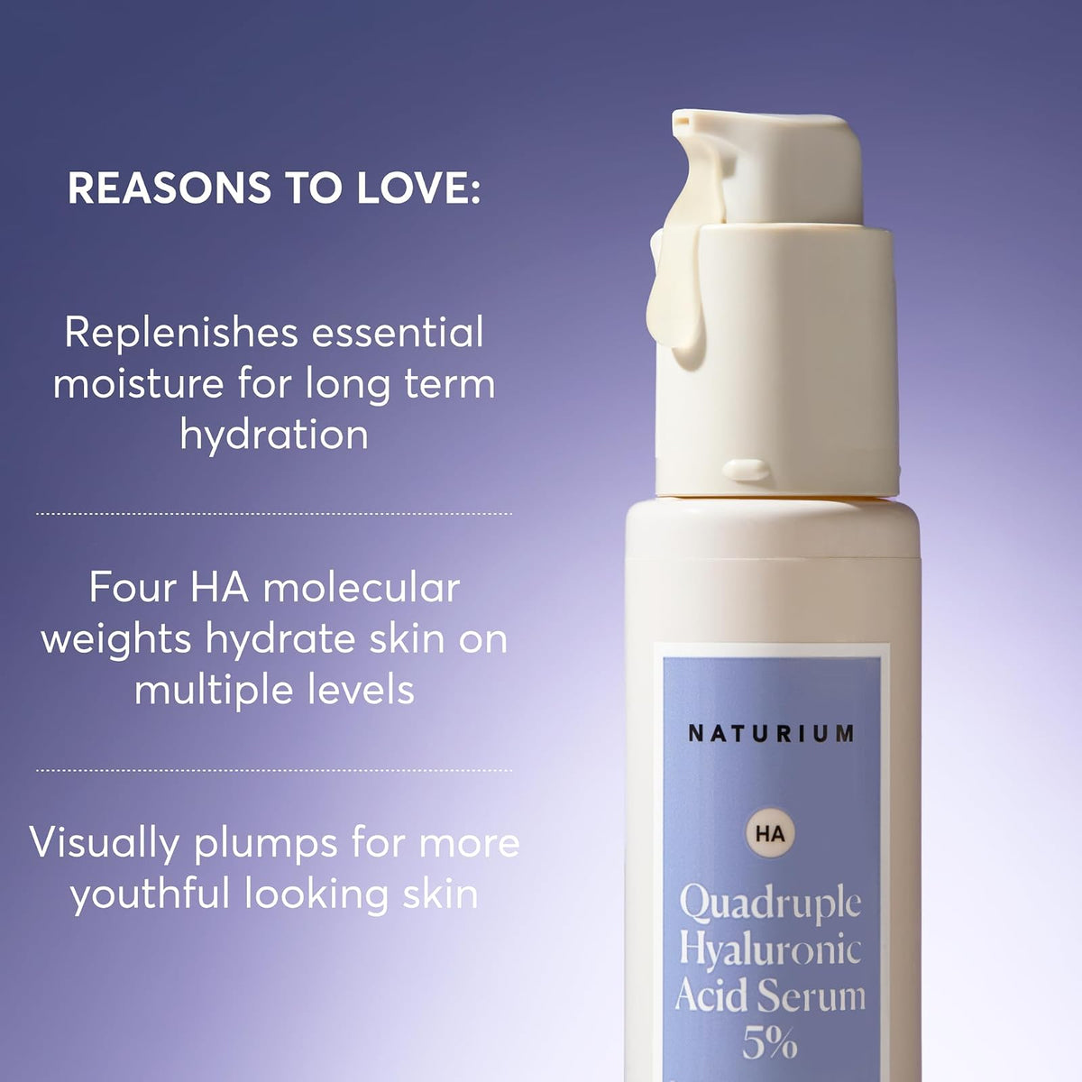 Naturium sérum Quadruple Hyaluronic Acid 5 % 30 ml