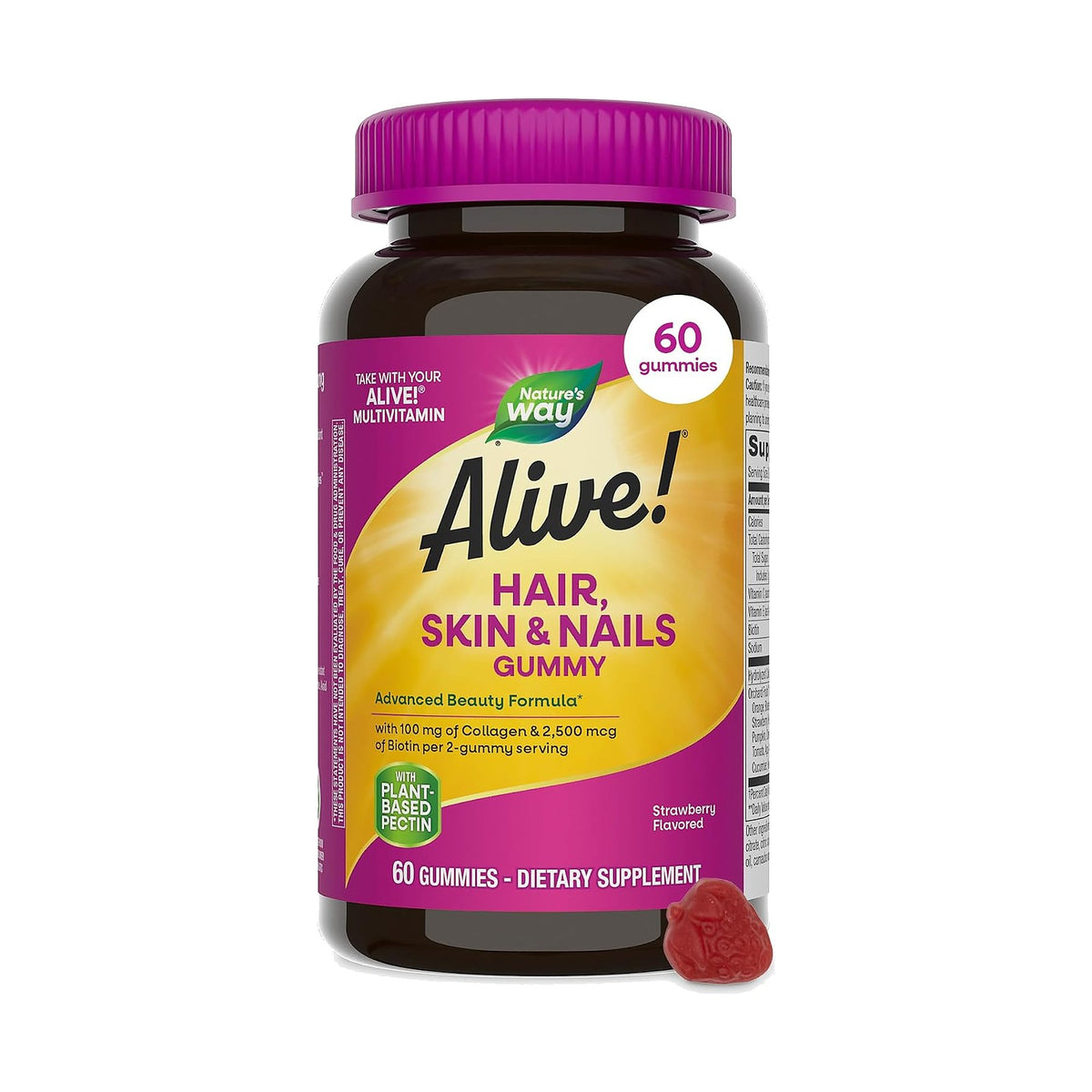 Nature's Way Alive gommes cheveux, peau et ongles, 60 gommes
